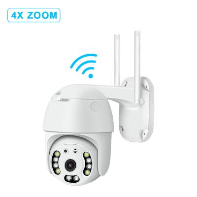 China Full color IP wireless wifi NIGHT VISION Wifi security camera 1080P 2MP P2P outdoor dome PTZ camera for sale