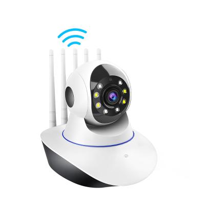 China Factory Wholesale V380 Indoor Security IP Camera Three Antennas 1080P WiFi Human Motion Tracking Camera PTZ Wireless Camera With Night Vision for sale