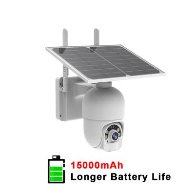 China Human Motion Tracking Wifi Camera 4G 1080P IP66 Camera 4G 1080P Outdoor Waterproof Solar Wifi PTZ Camera Wifi Camara Battery Solar Powered CCTV for sale