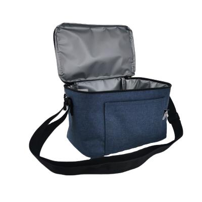 China Fashion Hot Sales Customized Polyester Portable Cooler Bag Insulated Freezable Lunch Bag Portable Waterproof Lunch Bag Picnic Box Bag for sale