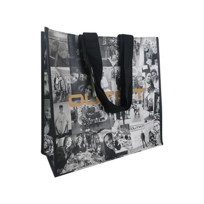 China Fashion Accessories Factory Customized Promotional Logo Printed Reusable Heavy Duty Nonwoven Grocery Tote Bag Shopping PP Nonwoven Bag for sale