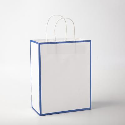 China Handmade Environmental Friendly Kraft Paper Bag With Twisted Handle Reusable Paper Shopping Bags for sale