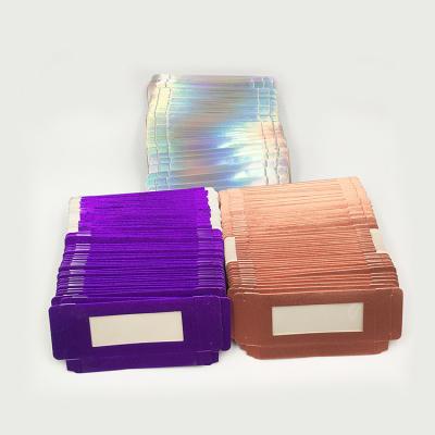 China Custom Logo Printing Lash Boxes Rectangle Pink Custom Eyelashes paper Small box Packaging en venta