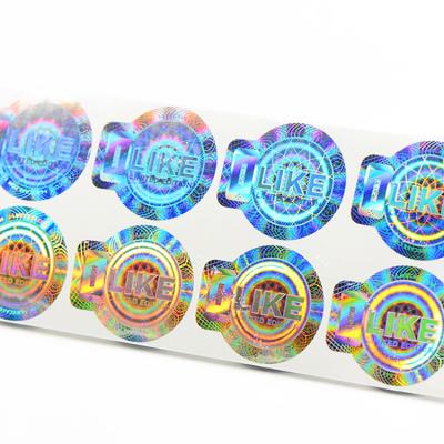 China High Quality Custom 3d Anti-fake Sticker Adhesive Hologram Reflective Security Sticker for sale