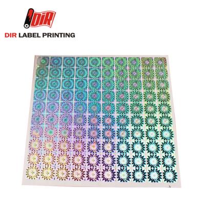 China Security anti counterfeiting self adhesive made custom hologram sticker for sale