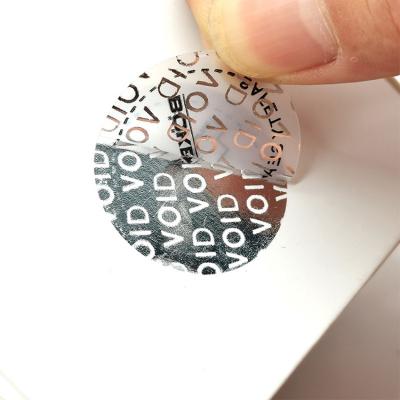 China High Quality Security Seal Hologram Void Sticker Warranty Sticker Void If Tampered for sale