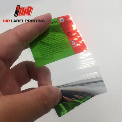 China Self adhesive Customized printing waterproof warning private battery sticker for sale