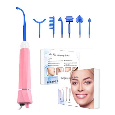 China Portable Dark High Frequency Beauty Device Magic Wand Skin Circles 35w 25w High Frequency Facial Cleansing Machines for sale