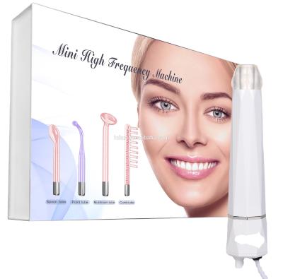 China Anti-puffiness High Frequency Magic Wand 6 in 1 Portable High Frequency Beauty Machine Skin Wand for sale