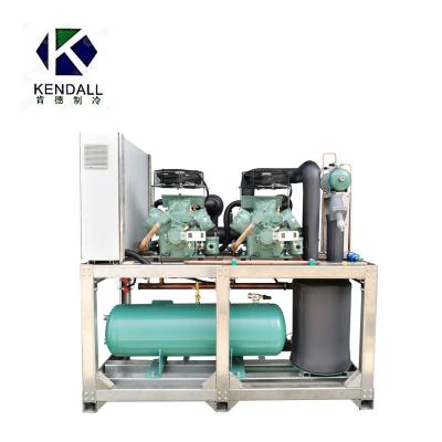 China New Air Cooled Refrigeration Unit Automatic Control System Trendy Industrial Open Type Condensing Machine for sale