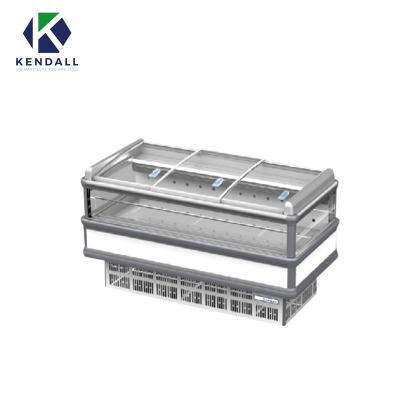 China Double-temperature stainless cool tank display fridge commercial fridge commercial for meat for sale