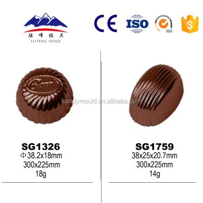 China Food Grade Round Polycarbonate Chocolate Molds Plastic Chocolate Mold for sale