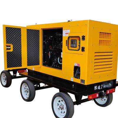 Κίνα 30KW Kangmingsi Generator Set με ISO9001 Sound Attenuated Enclosure Υδατικό σύστημα ψύξης Κινητό ρυμουλκούμενο και αυτόματη εκκίνηση προς πώληση