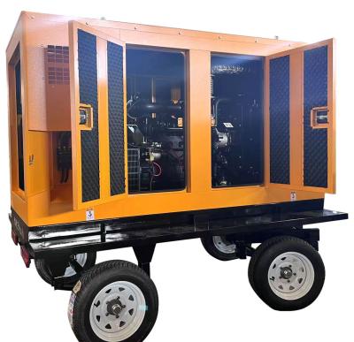 China 125KVA Mobile Trailer Diesel Generator Set with Deep Sea Module and Self Starting for sale