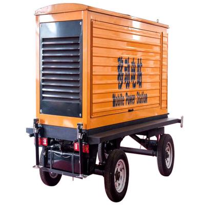 Cina 125KVA Weichai Mobile Trailer Rainproof Canopy Diesel Generator Set 100KW Backup Emergency Power Supply Autostart in vendita