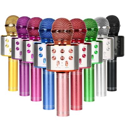 China Handheld mikrofon MIC microphone karaoke microphone DJ professional wireless speaker microphone handheld home KTV for sale