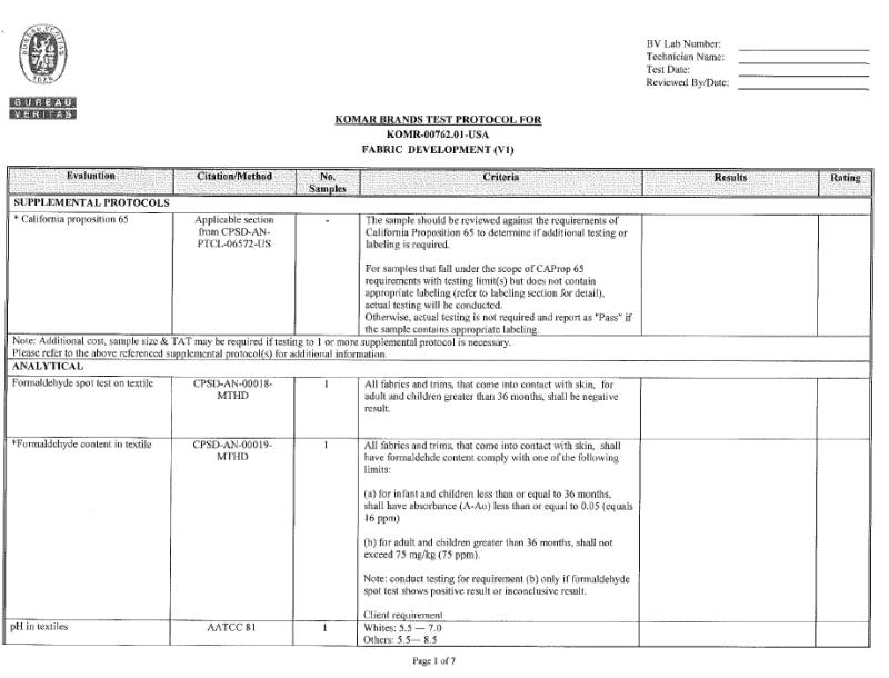 BV Fabric Test - SEVNNA TEXTILE