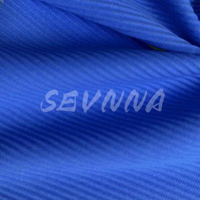 China Blue Polyester Spandex Fabric For Clothing Manufacturers for sale