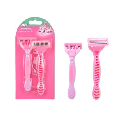 China Sweden Stainless Steel Lady Razor 5 Blade Razor Women One Time Razor Shavers for sale