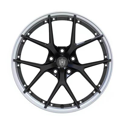 China Custom Finish with Chrome Lip 2pc custom finish chrome forged wheels for sale for sale