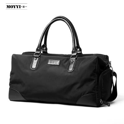 China OEM Large Duffel Bag Unisex Oxford Black Water Resistant MOYYI Sports Travel Gym Handbag Cross - Fashionable Body Bag Luggage Bag for sale