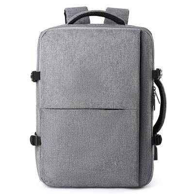 China School Travel Business USB Solid Color Affordable Left Filling Black Large Capacity Soft Backpack for sale