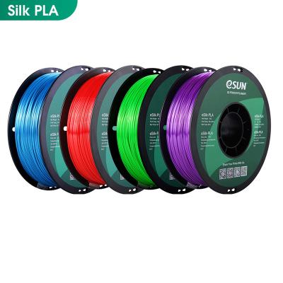 China PLA-SILK eSUN PLA Silk Filament 1.75mm 1kg 2.85mm +/-0.03mm PLA Filament Silk ESilk for sale