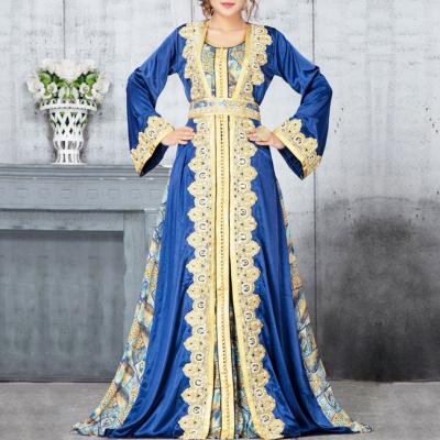 China Wholesale Breathable Long Sleeve Dress Muslim Abayas 2021 Women Dress Lady Clothing for sale