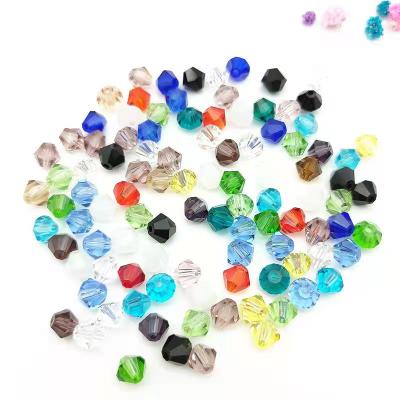 China Shiny Bright Rainbow Bicone Faceted Loose Colorful Brilliant Crystal 6mm Beaded Crystal Beads For Jewelry Making for sale