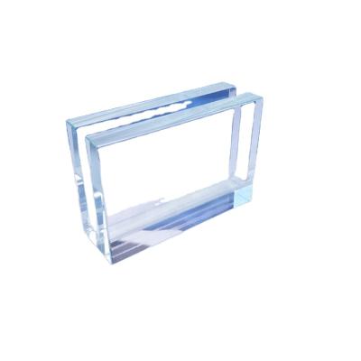 China China Crystal Glass Card Holder Desk Promotional Gift Set Logo Business Gift Custom Made for sale