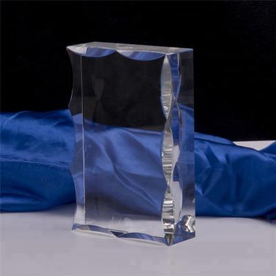 China Europe High Quality 3D Laser Engraving Crystal Empty Cube For Souvenir Gifts Decor for sale