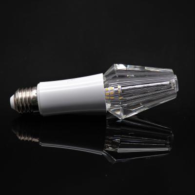 China Residential Octagonal Lled Crystal Spotlights Crystal Bulb Led Column Home Lights E27/e26 for sale