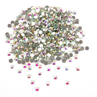 China Clou Art Decoration Beautiful Shiny Cheap Crystal Ab Flatback Glass Rhinestones from Flatback for sale