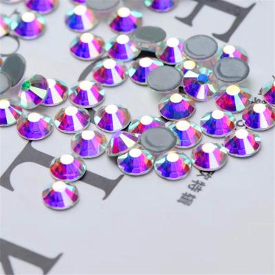 China Flatback Nail Art Decorations Wholesale Ss 16 Dmc Flatback Crystal Ab Hot Fix Rhinestone for sale