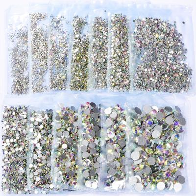 China Wholesale Nail Art Flat Back Crystal Rhinestones Bags Nail Art Rhinestones Flat Back Crystal for sale