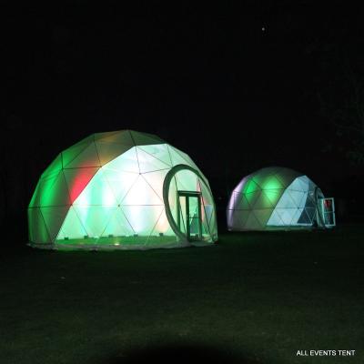 China Small hot dip galvanized steel tubes garden igloo dome with dome house winter PVC geodesic dome house for sale for sale