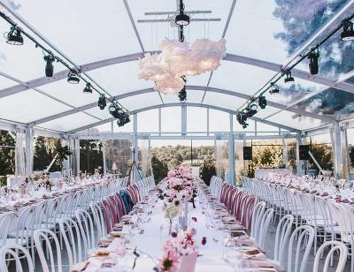 China Extruded aluminum alloy factory price hard pressed marquee tent beautiful designed wedding tents for sale for sale