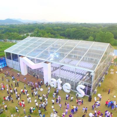 China Aluminum Alloy Transparent Glass Party Tent , Clear Roof Marquee for sale