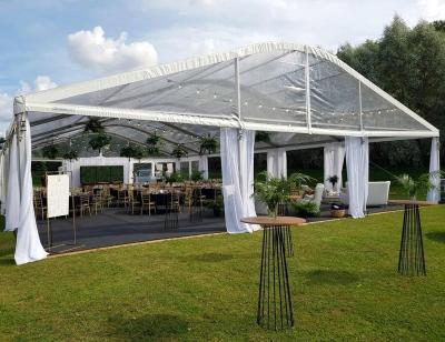 China Extruded Aluminum Alloy Hard Curve 15x30 Big Roof Wedding Party Big Tents For Outdoor Events for sale