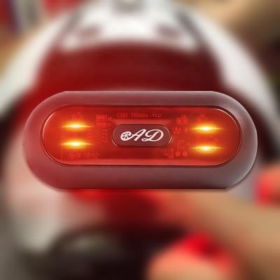 China Le seguridad de bicicleta USB recargable luz de casco de senal d'advertencia Car Cascos de motocicleta ABS led for sale