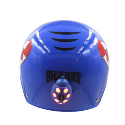 China UBS Beetle Shape Waterproof Blue Chargeable Safety Blue Motorcycle Helmet LED Warning Light for sale