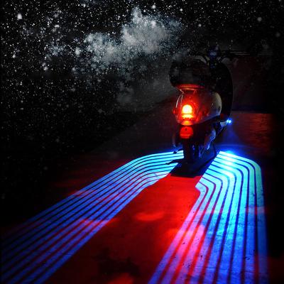 China Aerospace Aluminum Flashing Dual Auxiliary Lights For Motorcycles Rear Light Universal Led Turn Signal Position Driving Moto Motorcycle Rear Lights for sale