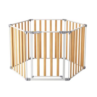 China New modern METAL&wood series baby playpen, luxury baby playpen, high quality baby guardrail for sale