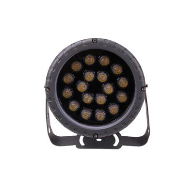 China Building/Square/Bridge/Billboard.etc Round Outdoor LED Flood Light Filled Glue Inside IP65 IP67 DC24V Ingress With Surface 18W 36W Color LED Flood Lamp powder coating rgb for sale