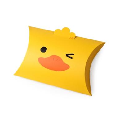 China Wholesale Disposable Yellow Cute Brown Bear Duck Candy Gift Pillow Box Packaging Creative Gift For Birthday for sale