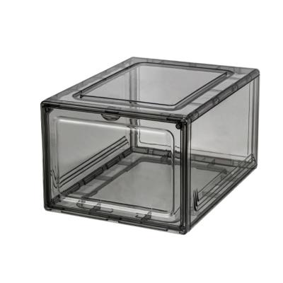 China Easy To Assemble Best Selling Goods Using Dustproof Plastic Shoe Packing Box With Drop Side for sale