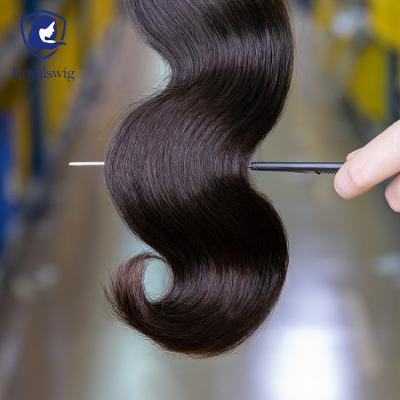 China Body Wave Raw 9a Mink Brazilian Hair Factory , Virgin Brazilian Body Weave Hair for sale