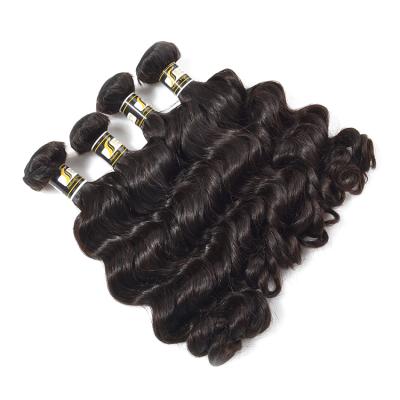 China Wholesale Virgin Indian Real Loose Wave Temple Hair Extensions, Wholesale Unprocessed Virgin Raw Indian Hair, Cuticle Aligned Hair Indian for sale