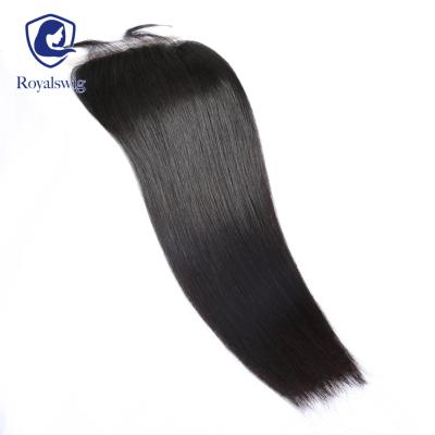 China Silky Straight Wave Piece Virgin Lace Middle Closure for sale