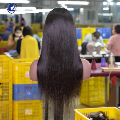 China Cheap ombre straight human hair hd transparent lace front wig,glueless curly straight lace front wig 9a for sale